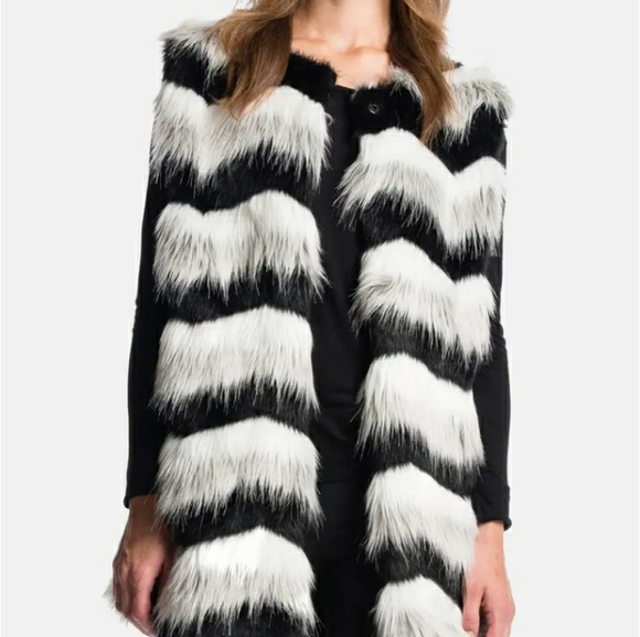 1. State Faux Fur Vest - Picture 1 of 6
